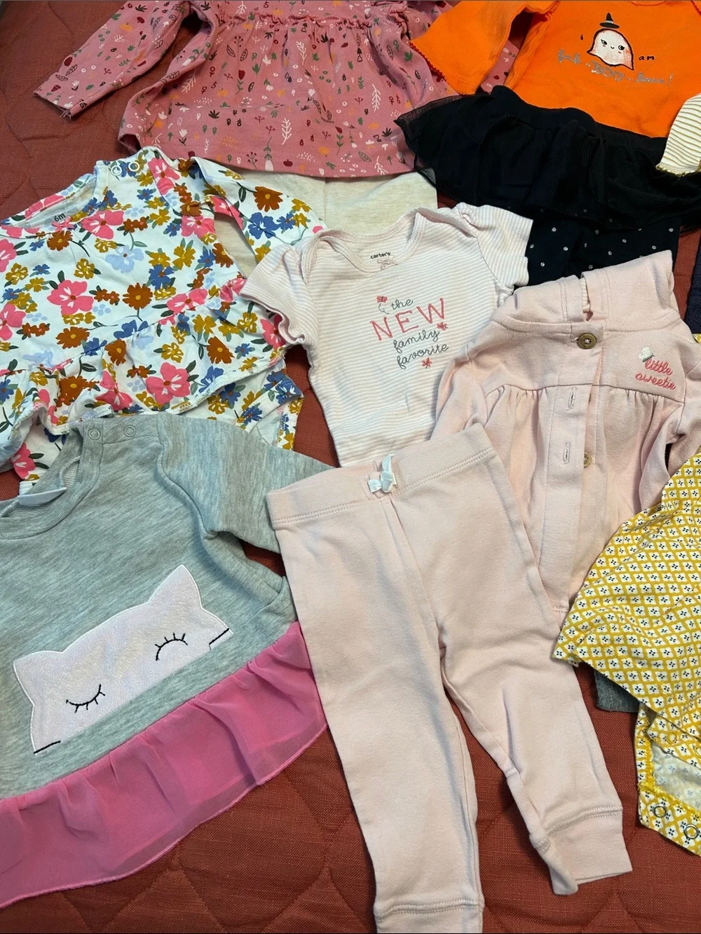 Baby Girl Mixed Clothing Lot - Pastels, Floral & Brights